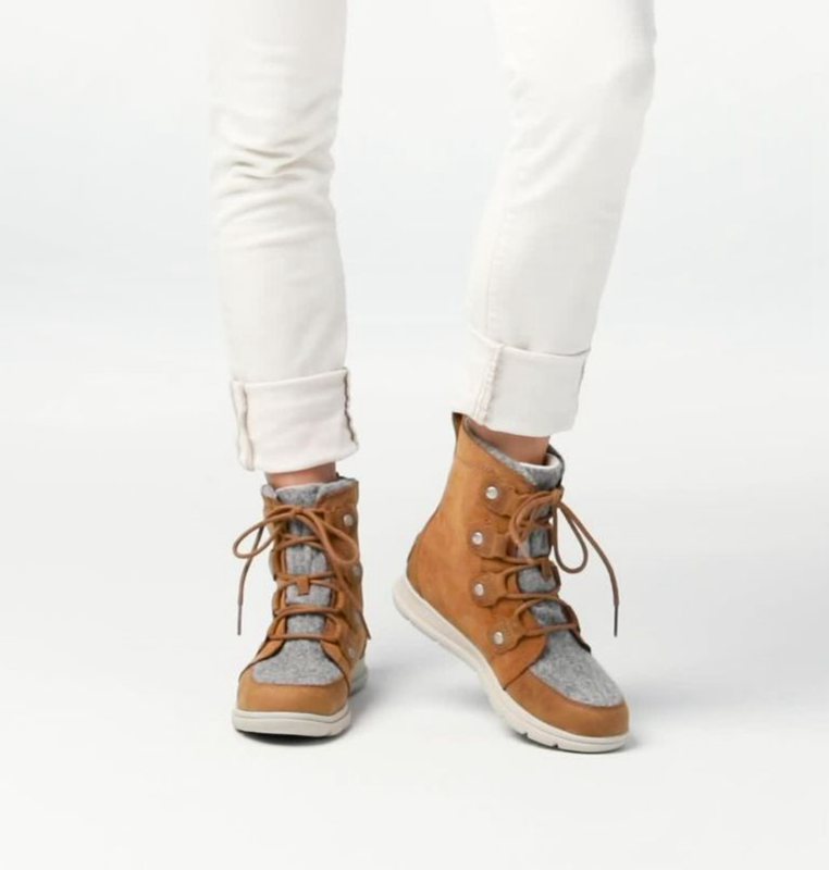 Sorel Dam Vinterkängor Brun/Khaki - Explorer™ Joan Låga - AZT-562038
